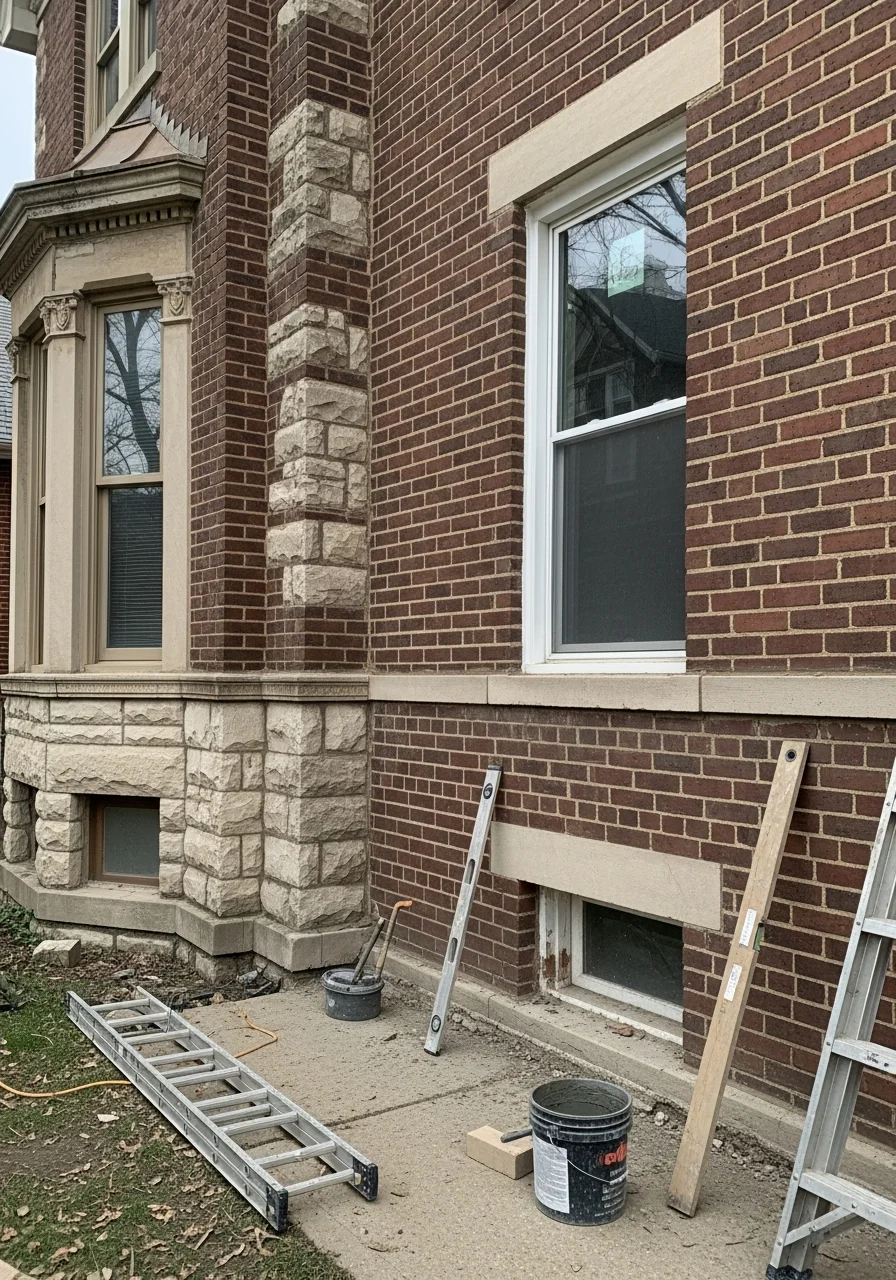 Homeowner standing at their Illinois property with confidence and local surroundings visible.